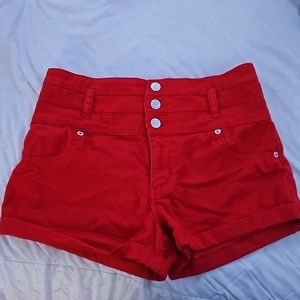 Mossimo Supply Co. Red High Rise Shorts